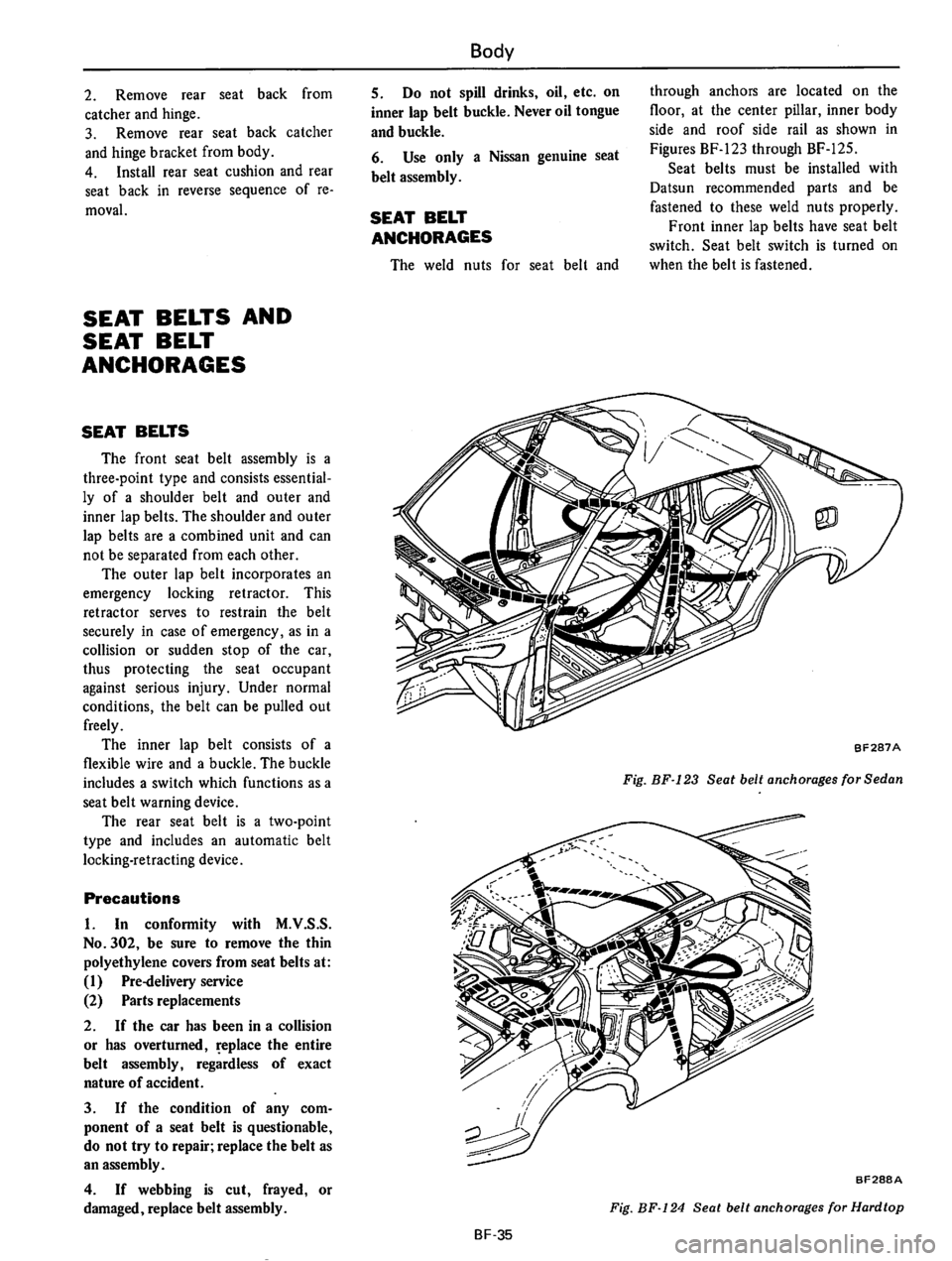 DATSUN 610 1975  Service Manual 