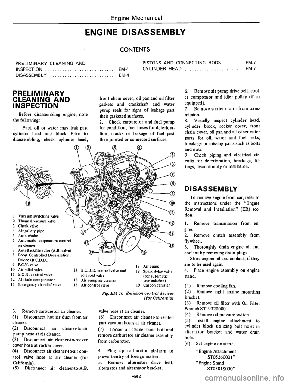 DATSUN 610 1975  Service Manual 