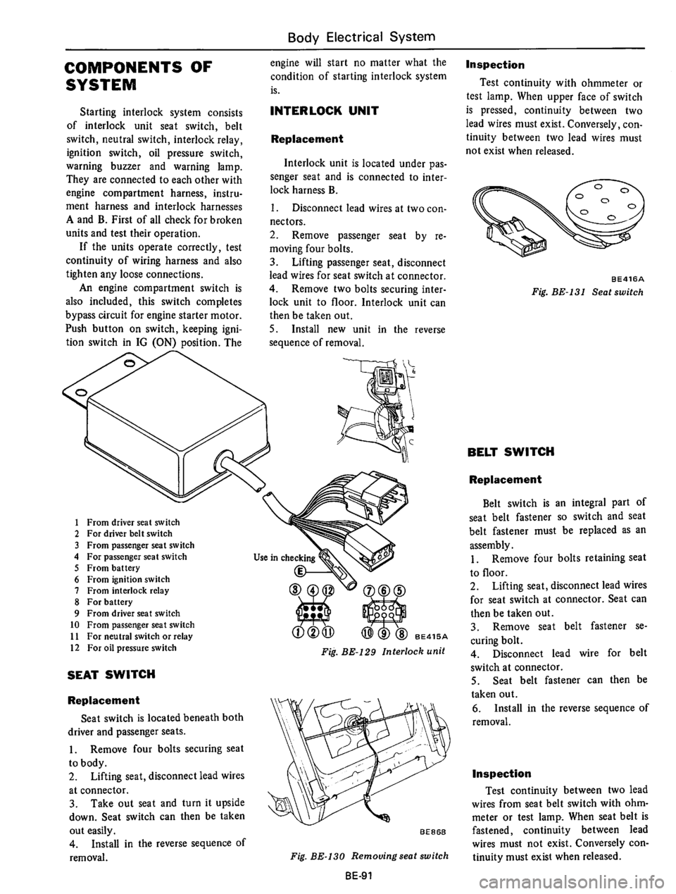 DATSUN 610 1975  Service Manual 