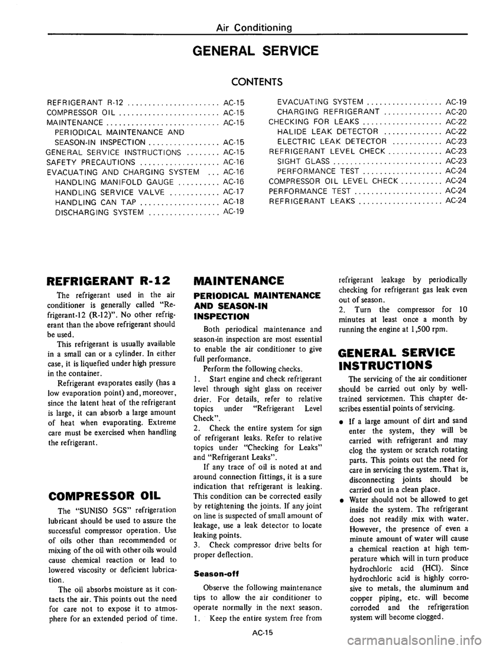 DATSUN 610 1975  Service Manual 