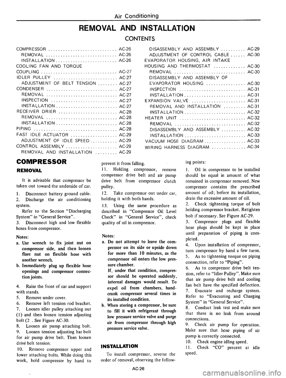 DATSUN 610 1975  Service Manual 