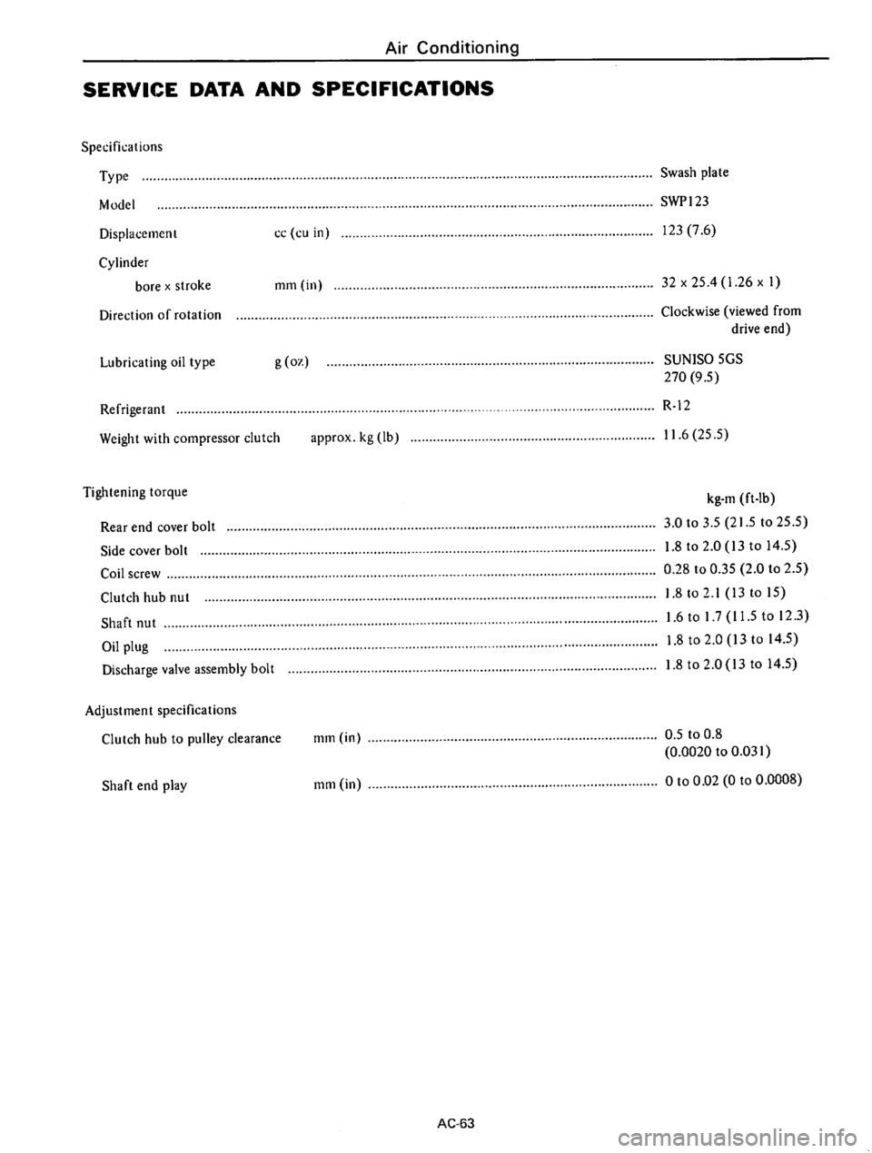 DATSUN 610 1975  Service Manual 