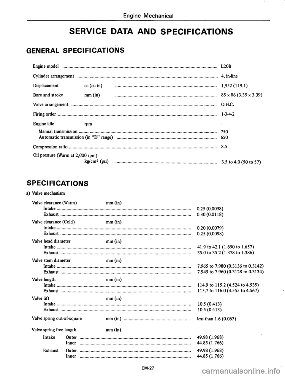 DATSUN 610 1975  Service Manual 