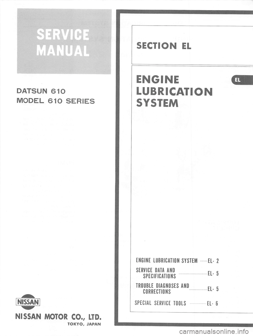 DATSUN 610 1975  Service Manual 