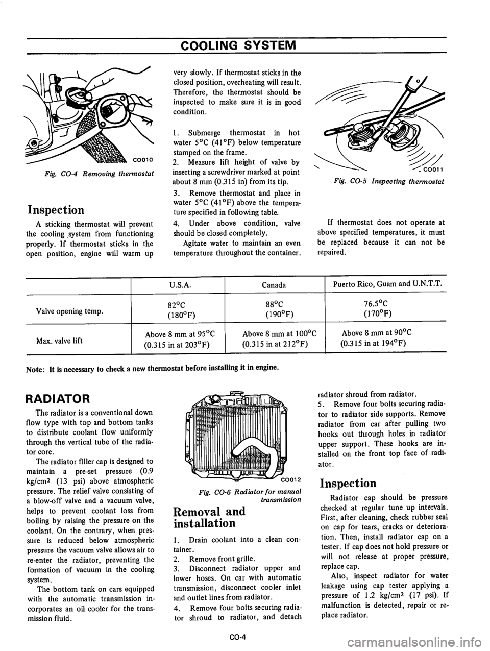 DATSUN 610 1975  Service Manual 