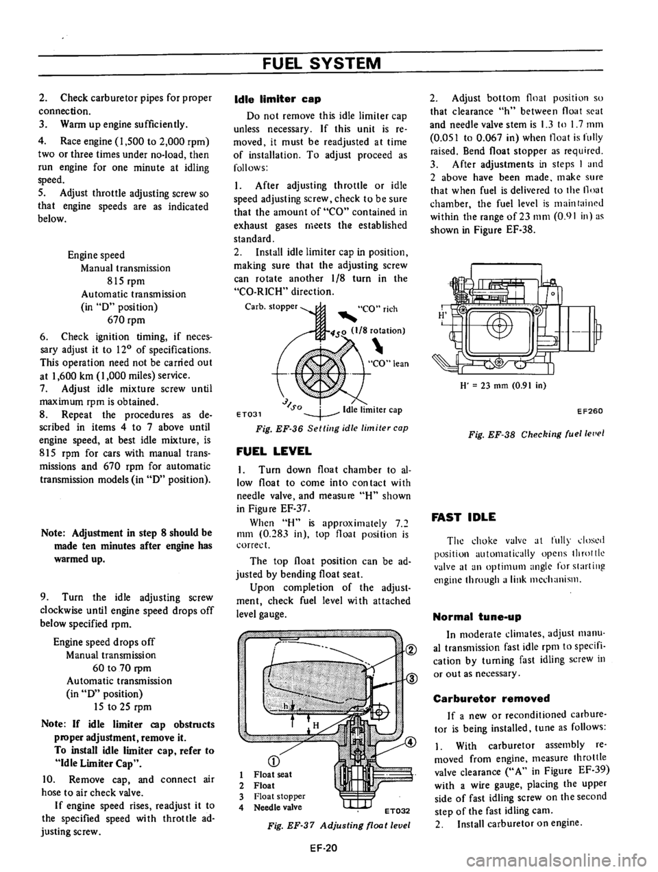 DATSUN 610 1976  Service Manual 