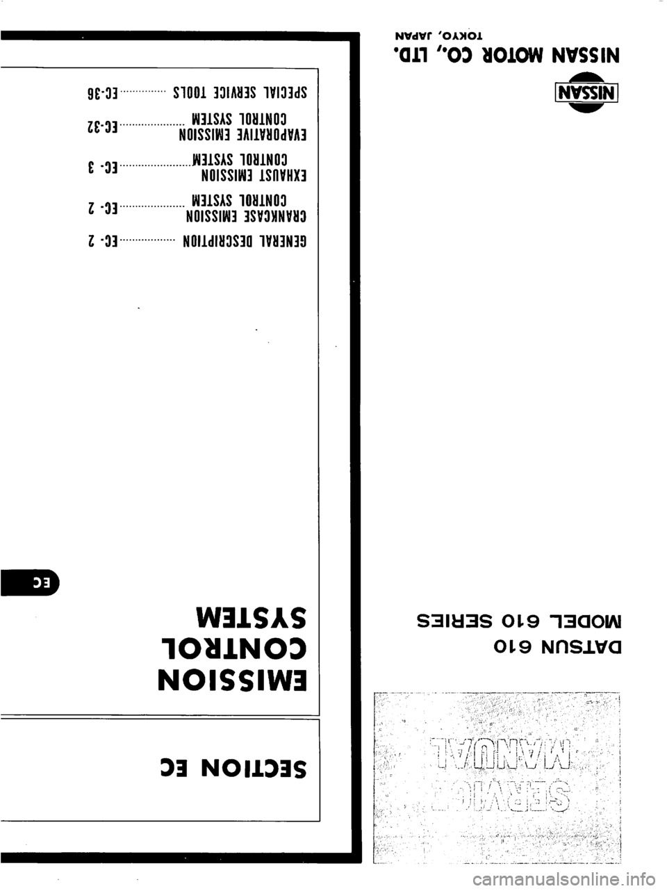 DATSUN 610 1976  Service Manual 
