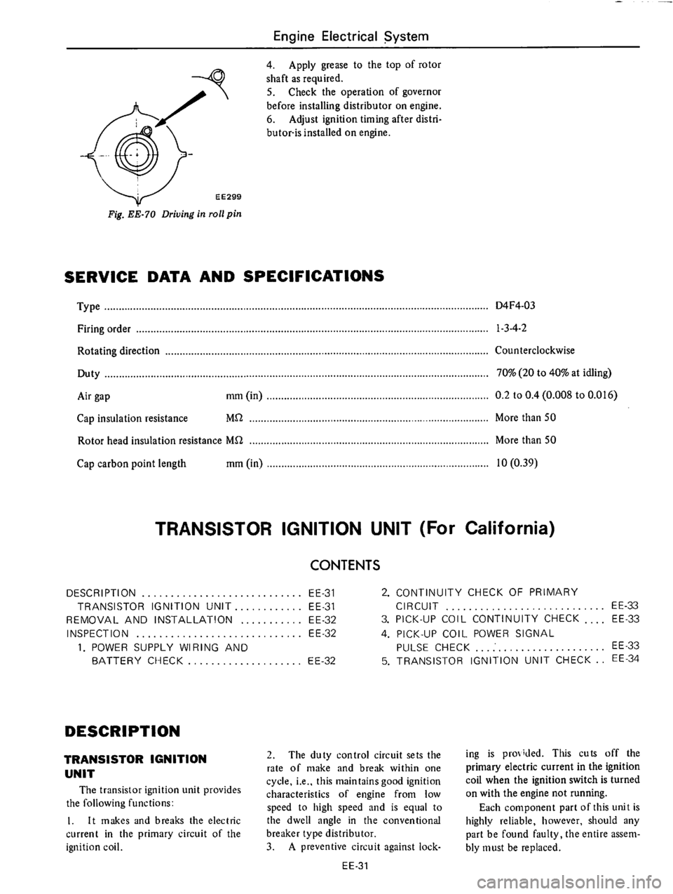DATSUN 610 1976  Service Manual 