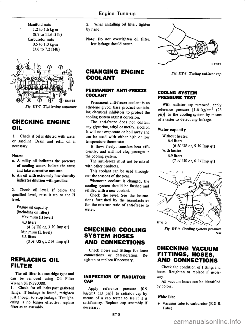 DATSUN 610 1976  Service Manual 