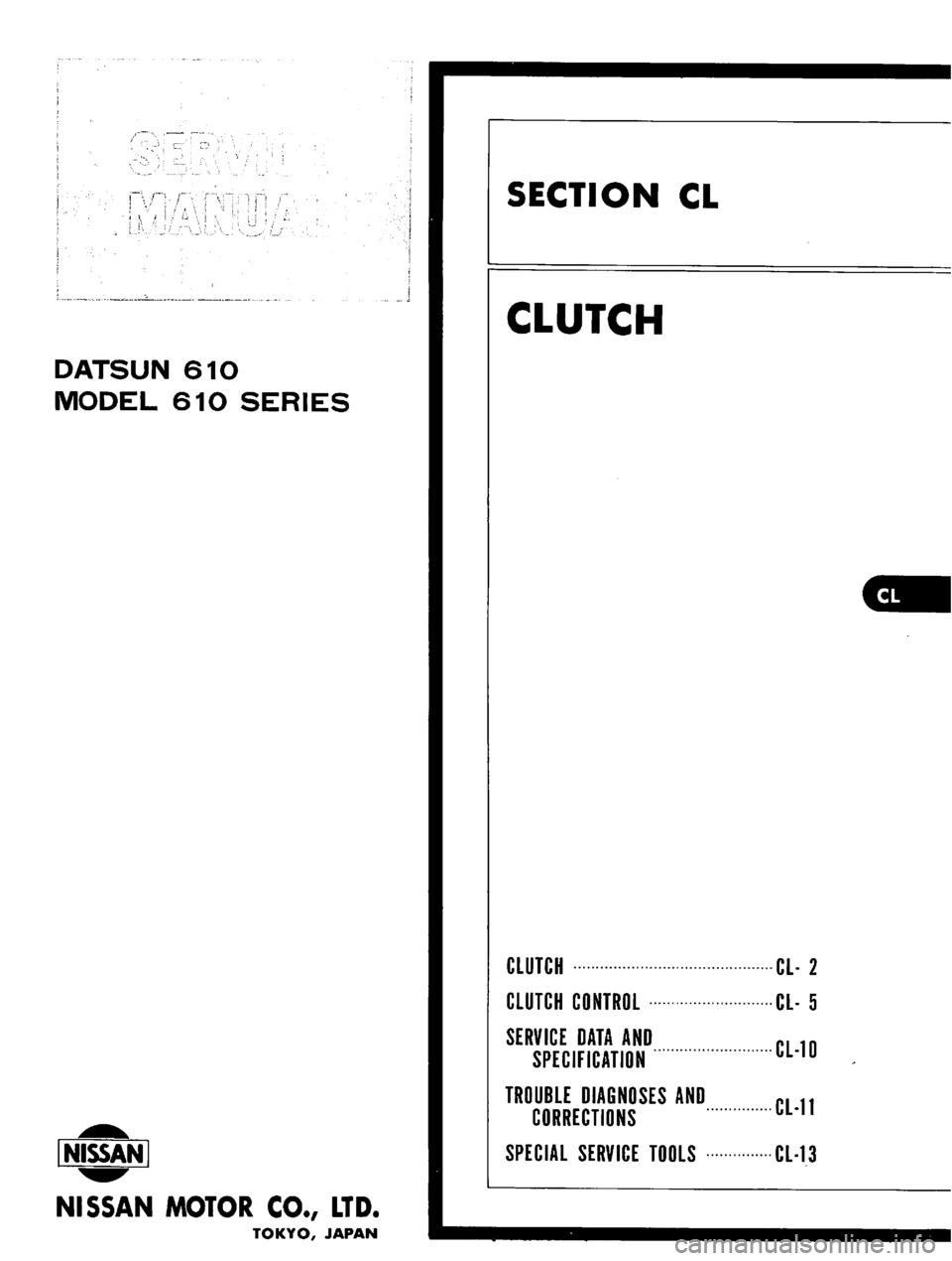 DATSUN 610 1976  Service Manual 