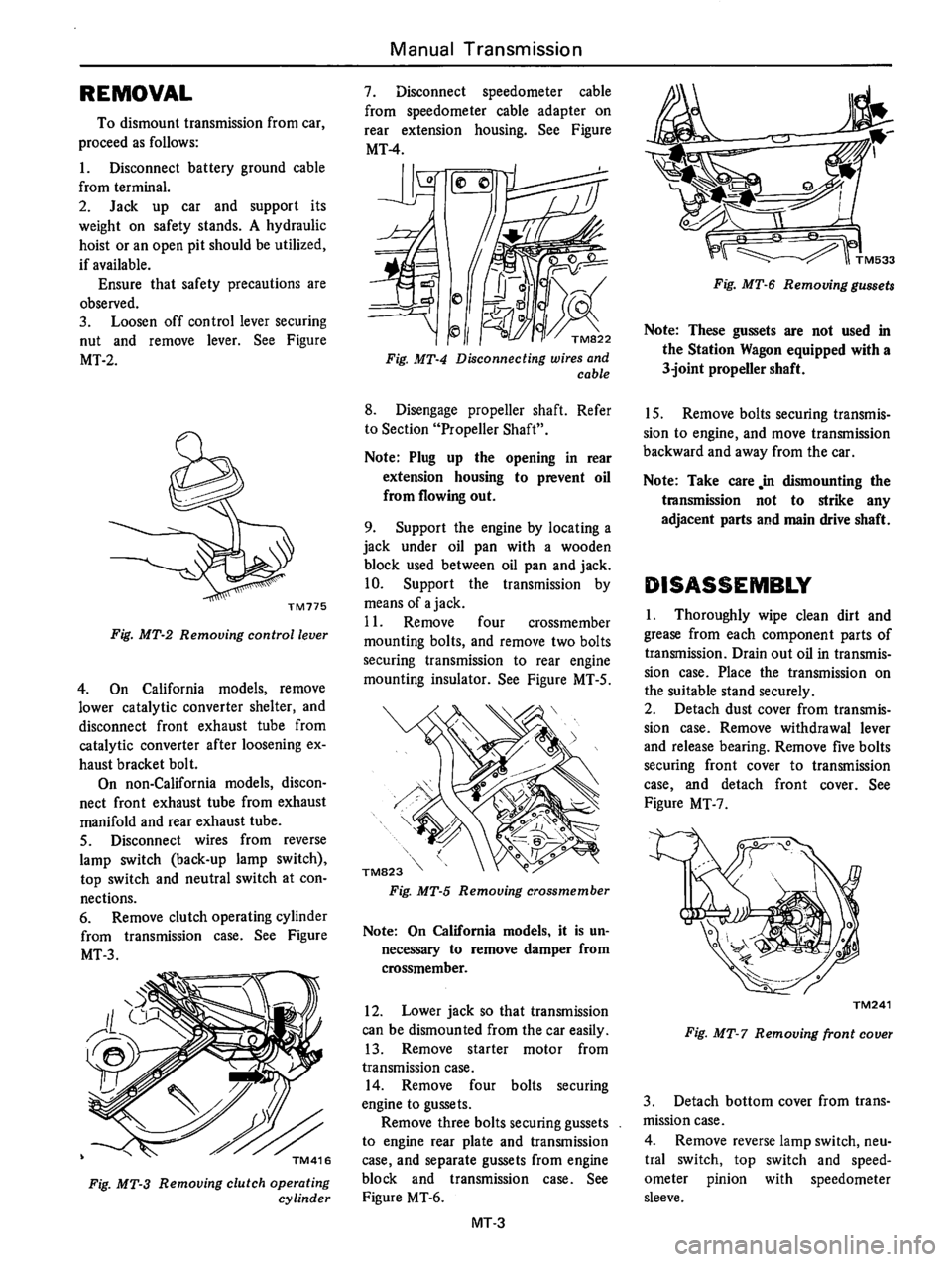 DATSUN 610 1976  Service Manual 