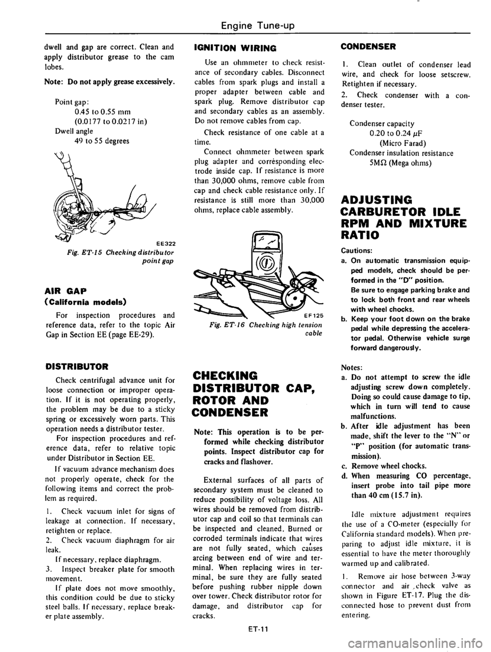 DATSUN 610 1976  Service Manual 