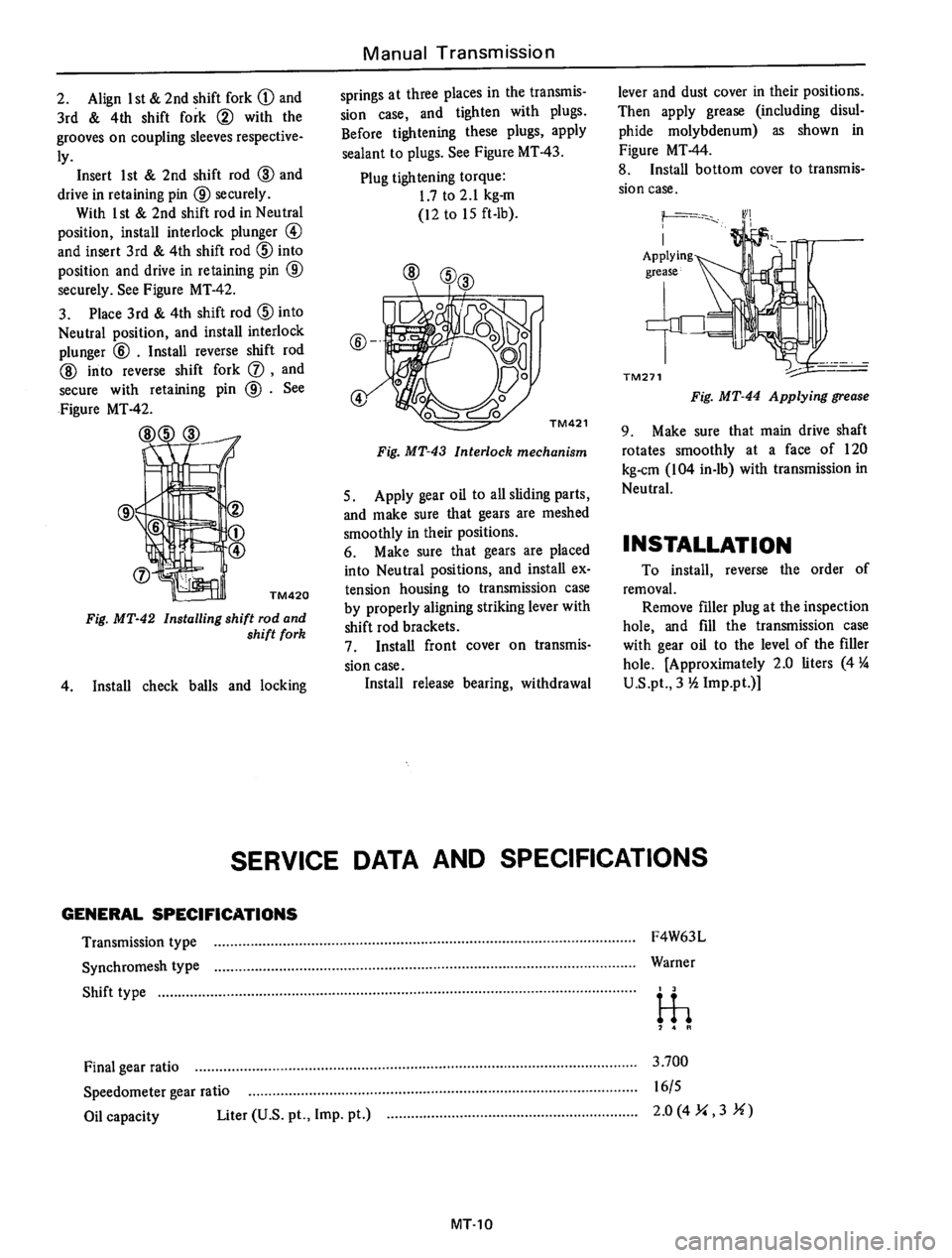DATSUN 610 1976  Service Manual 