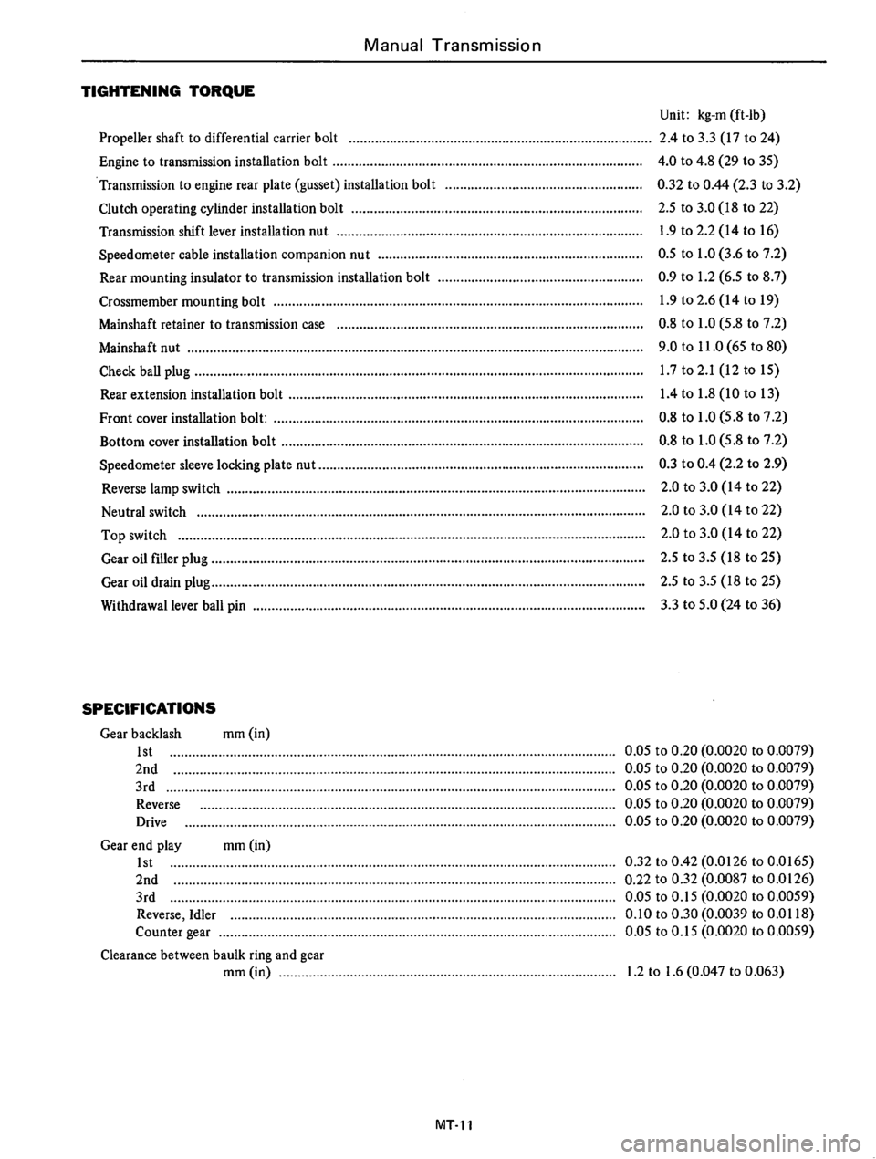 DATSUN 610 1976  Service Manual 