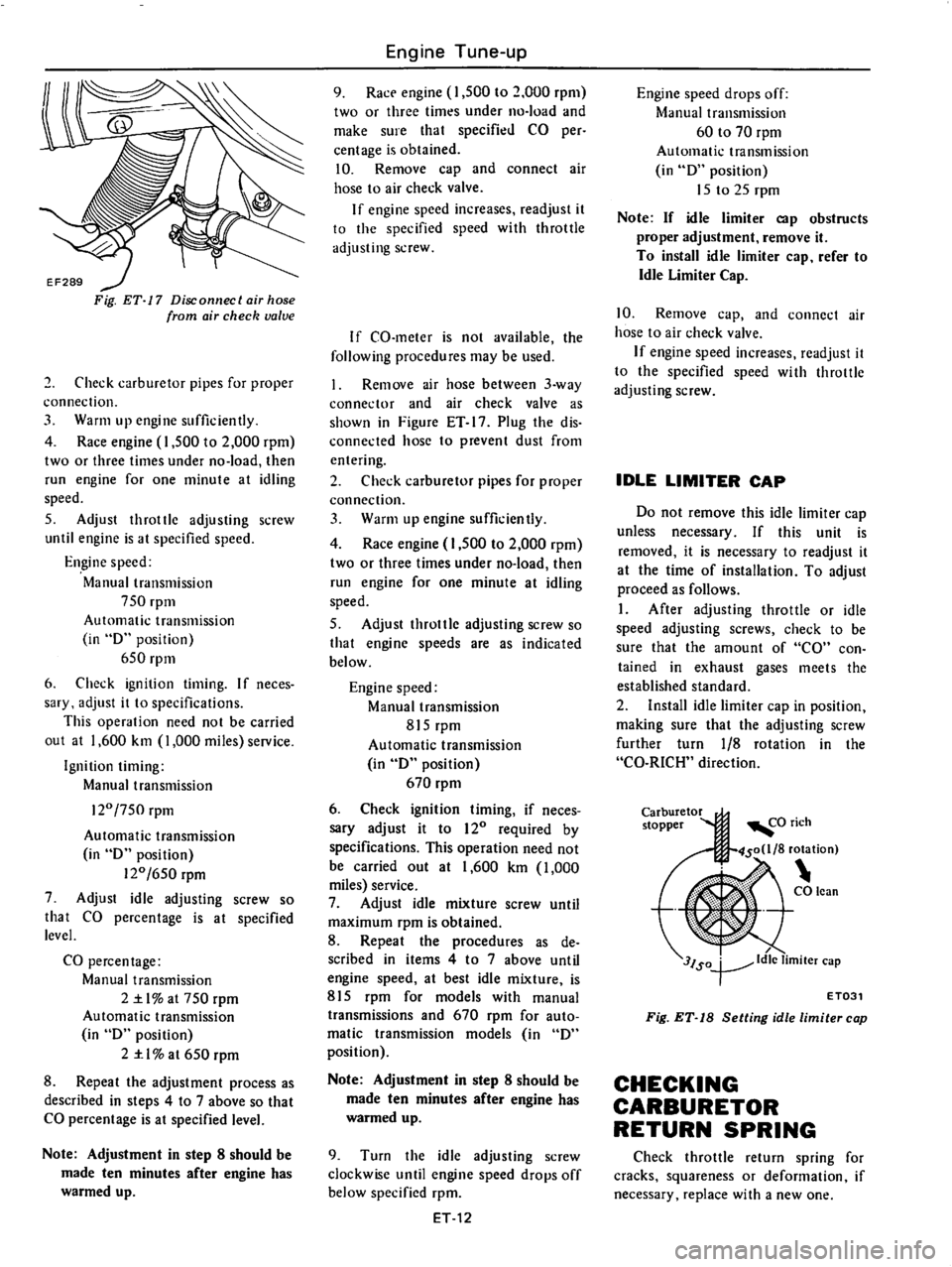 DATSUN 610 1976  Service Manual 