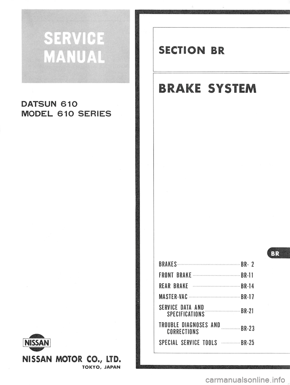DATSUN 610 1976  Service Manual 