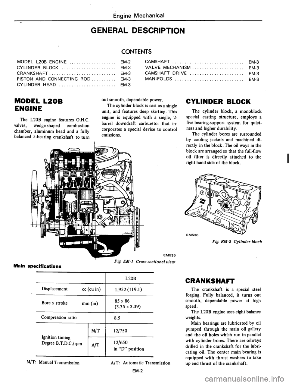 DATSUN 610 1976  Service Manual 