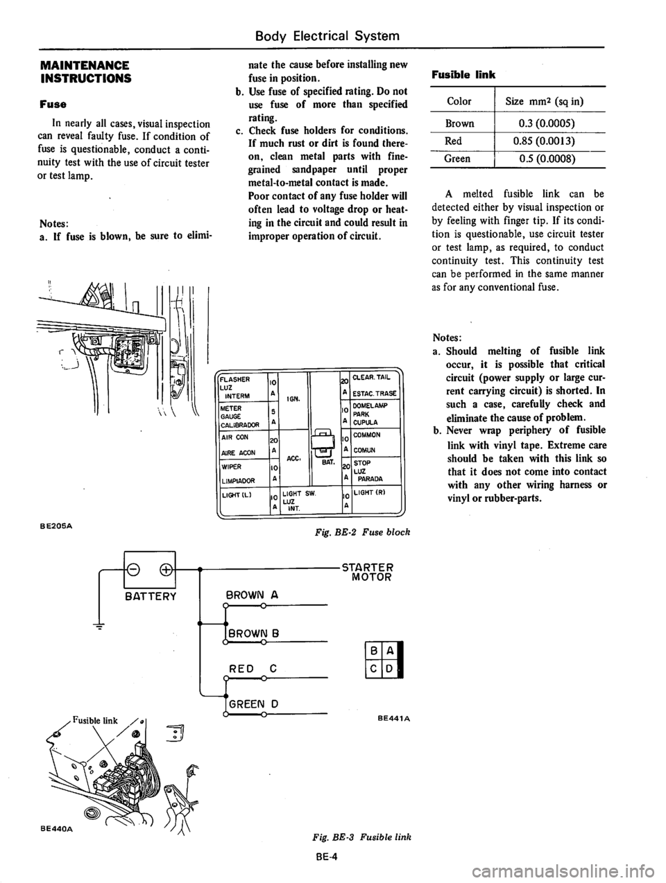 DATSUN 610 1976  Service Manual 
