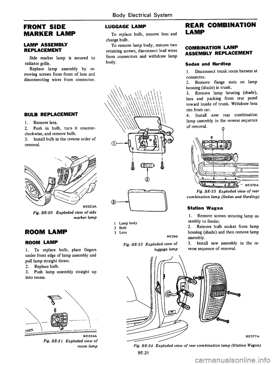 DATSUN 610 1976  Service Manual 