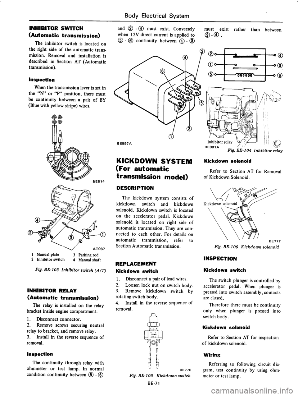 DATSUN 610 1976  Service Manual 