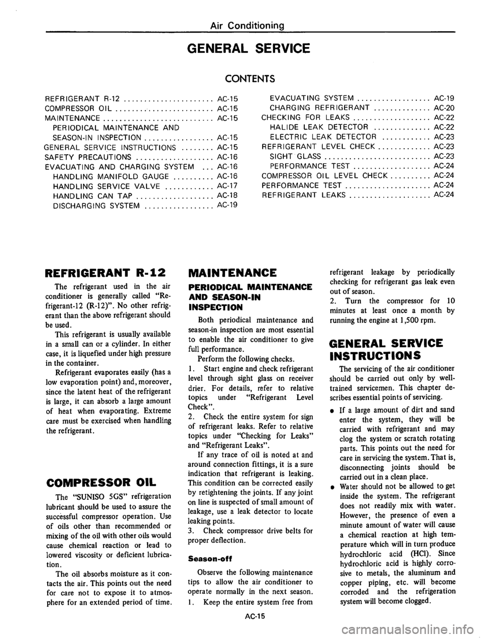 DATSUN 610 1976  Service Manual 