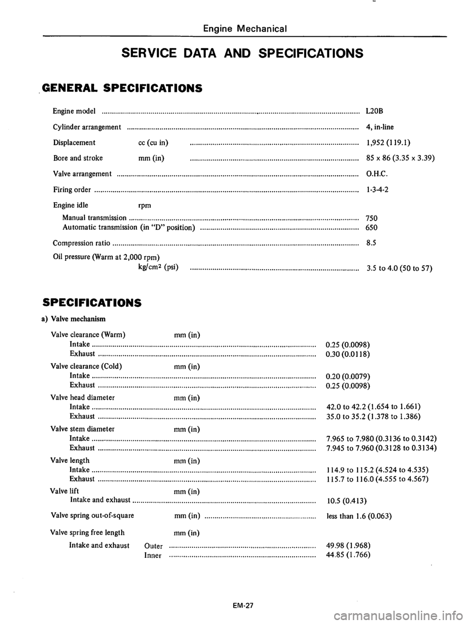 DATSUN 610 1976  Service Manual 