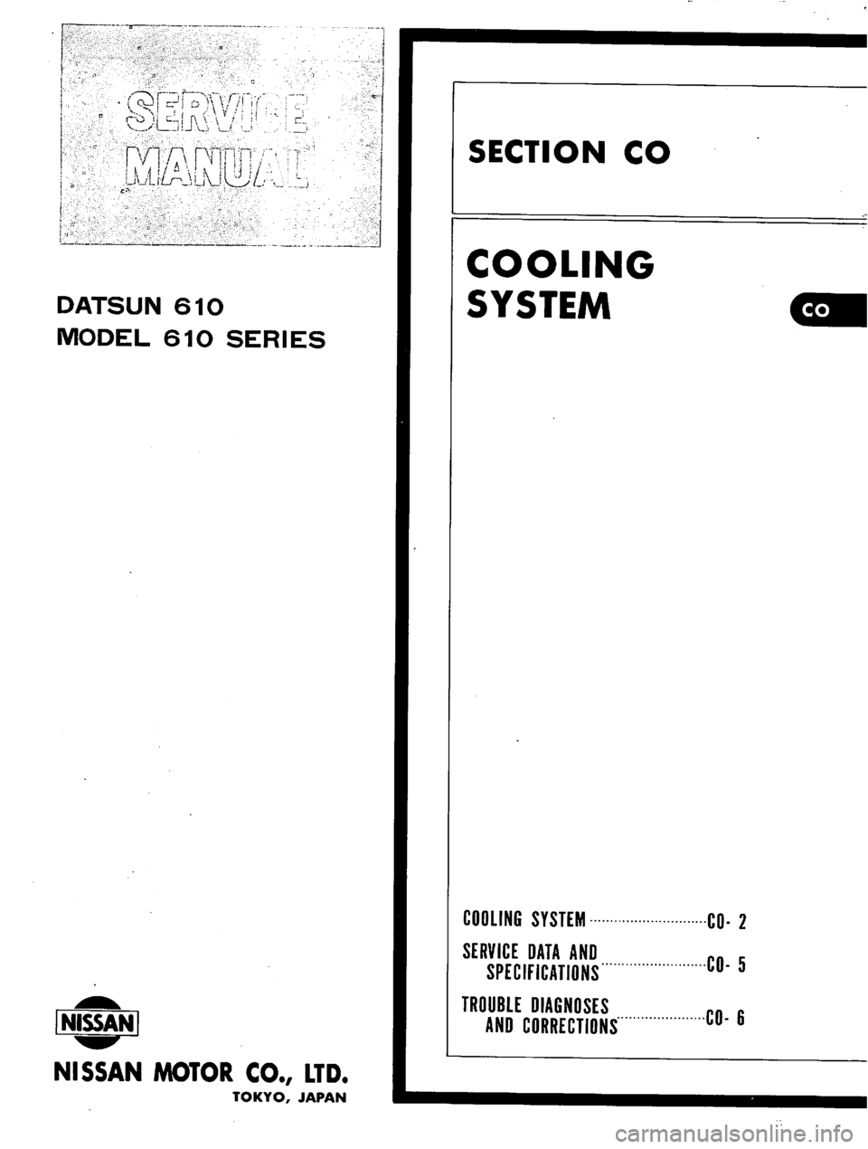 DATSUN 610 1976  Service Manual 