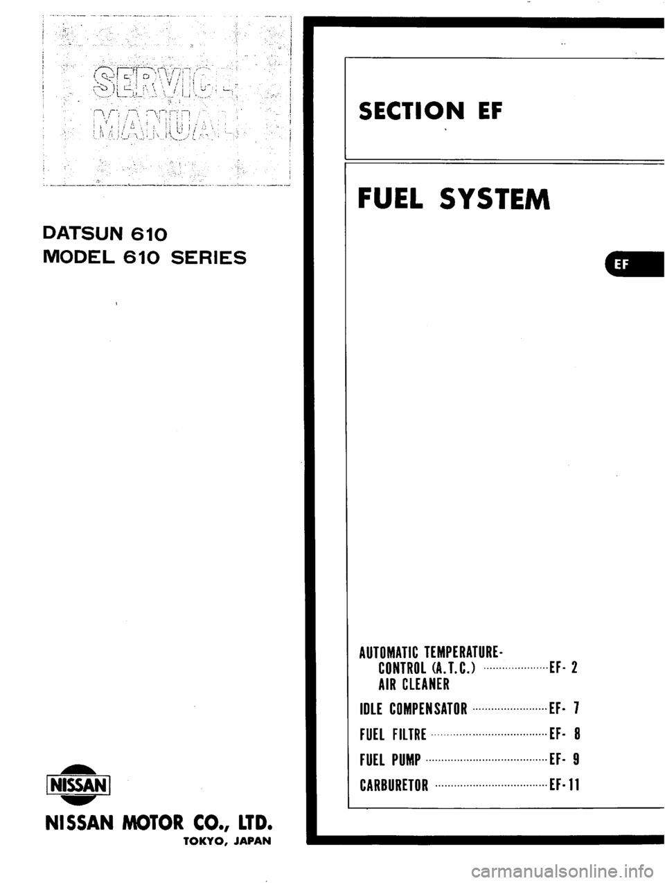 DATSUN 610 1976  Service Manual 