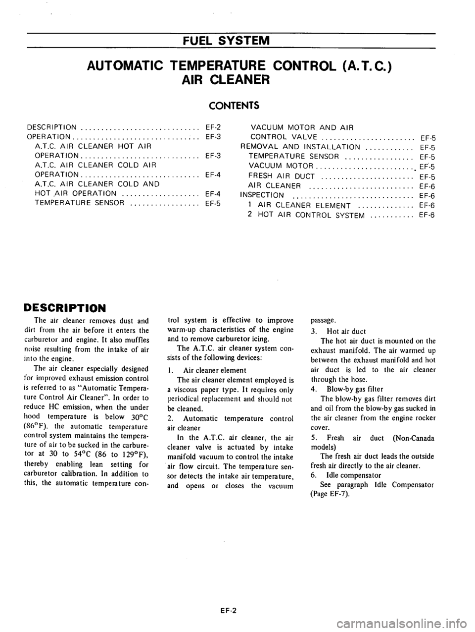 DATSUN 610 1976  Service Manual 