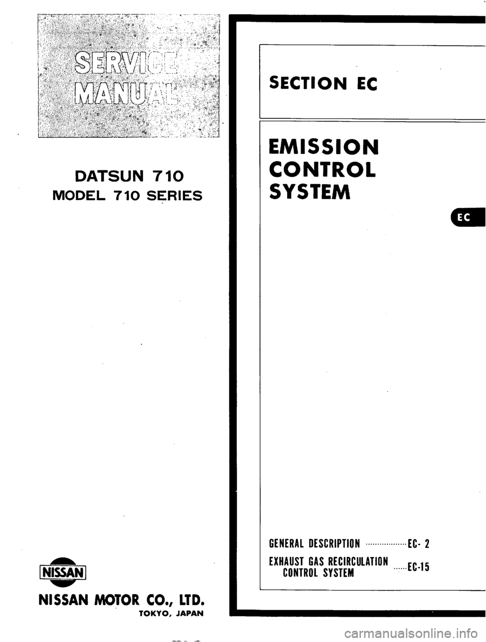DATSUN 710 1974  Service Manual 