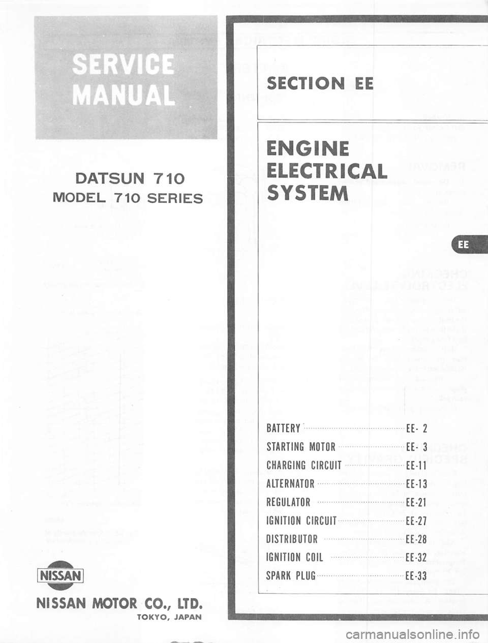 DATSUN 710 1974  Service Manual 