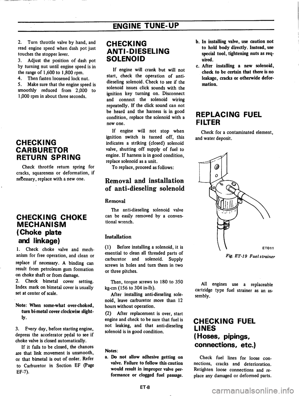DATSUN 710 1974  Service Manual 