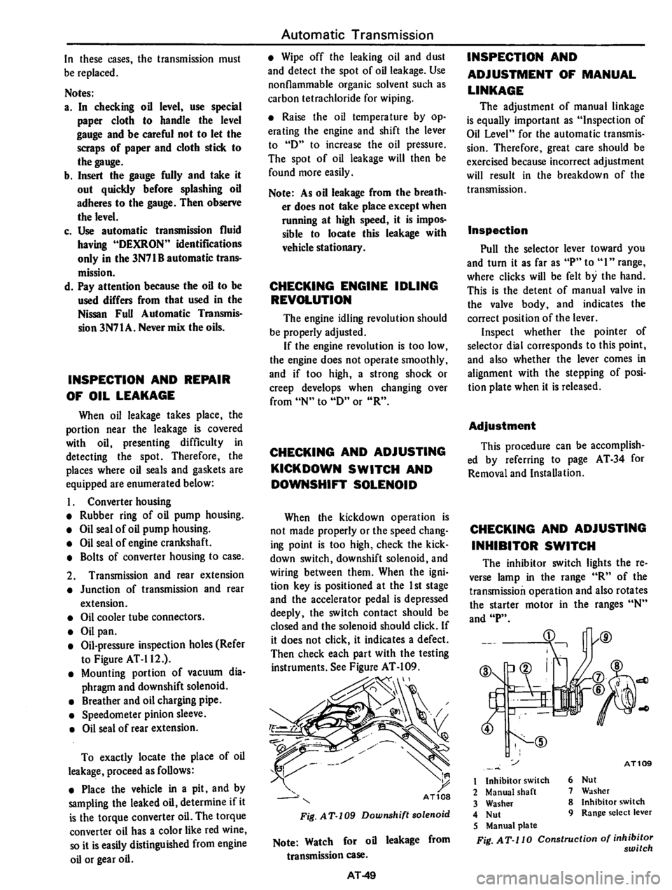 DATSUN 710 1974  Service Manual 