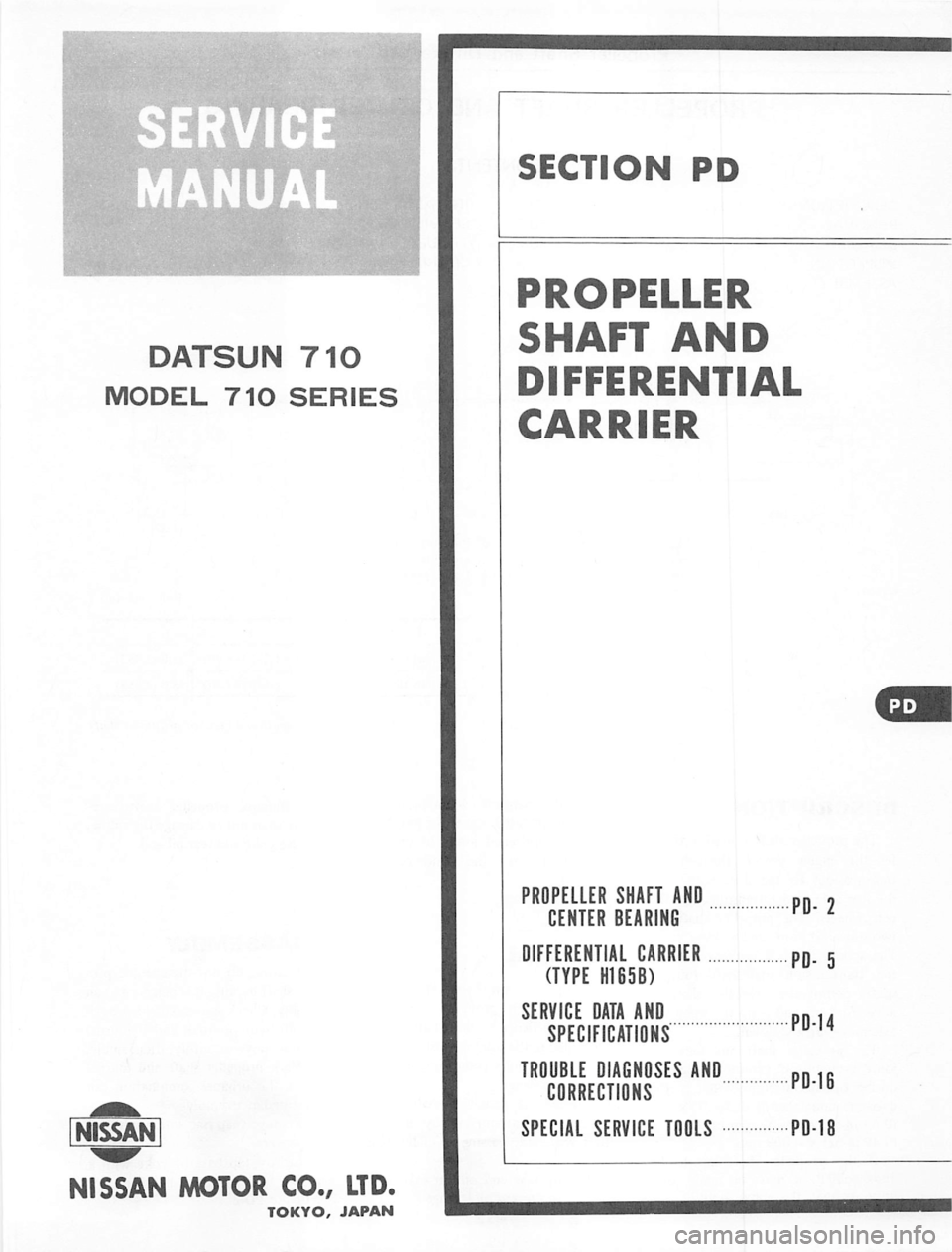 DATSUN 710 1974  Service Manual 