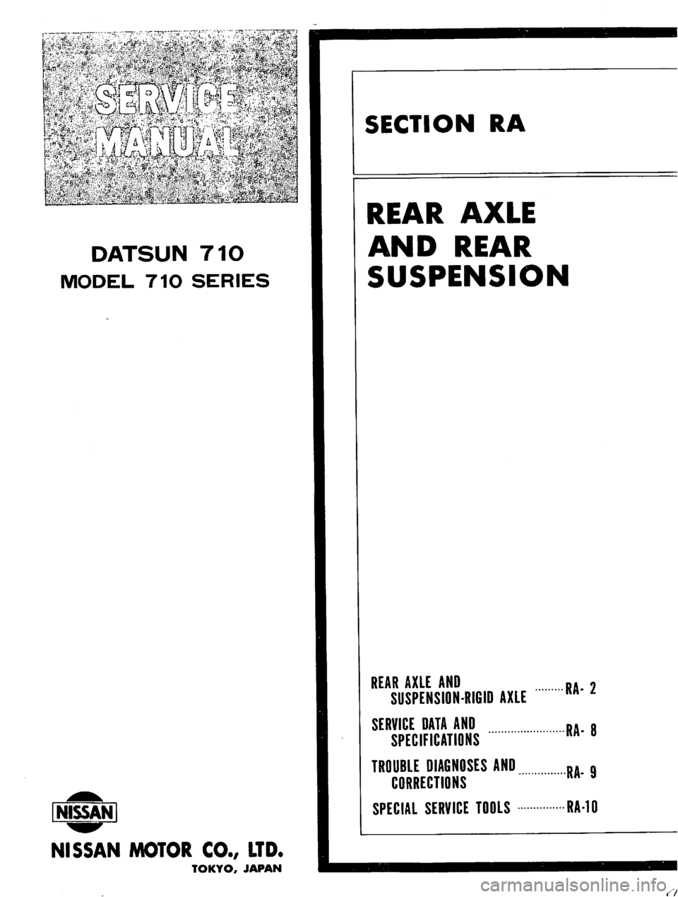 DATSUN 710 1974  Service Manual 