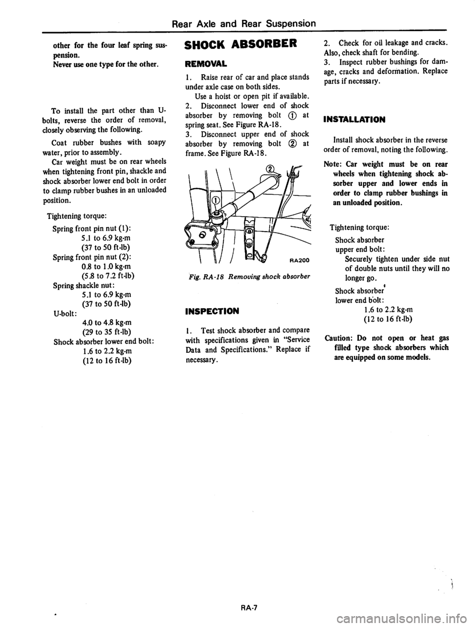 DATSUN 710 1974  Service Manual 