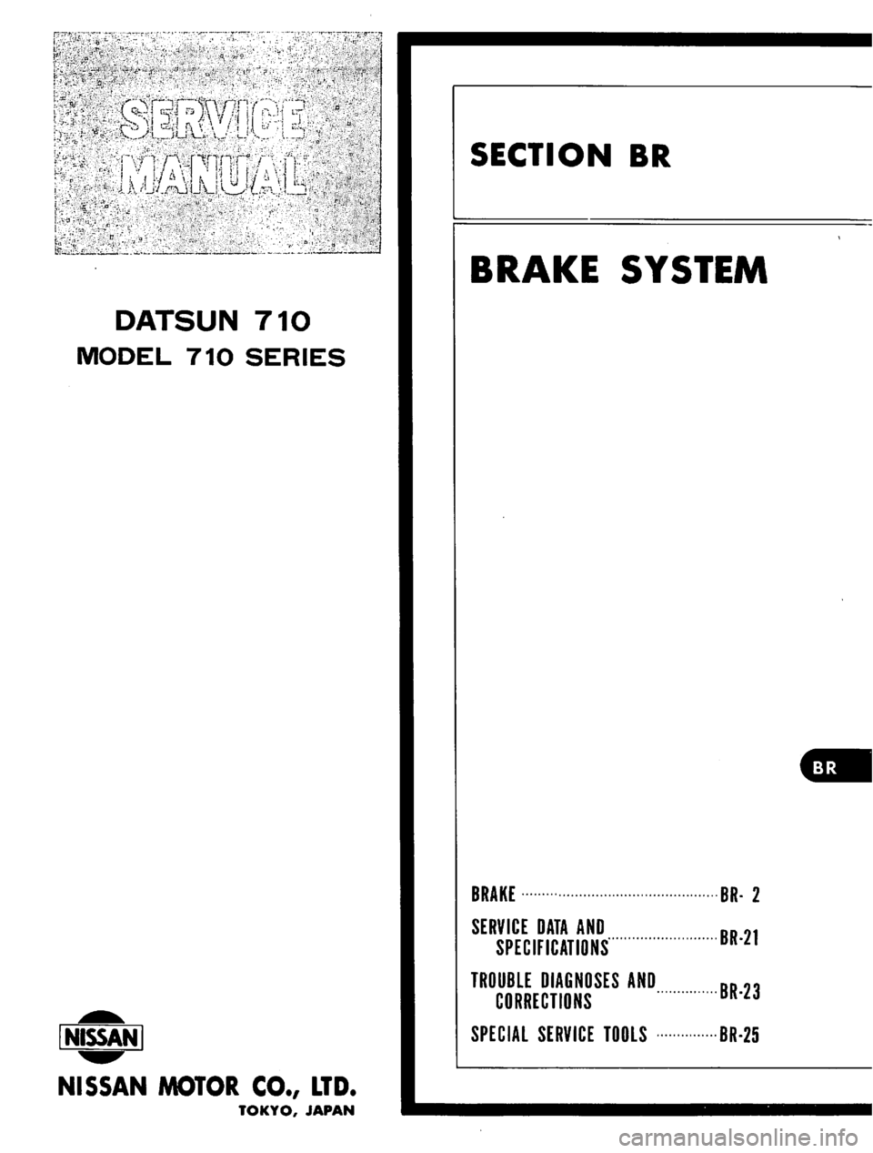 DATSUN 710 1974  Service Manual 