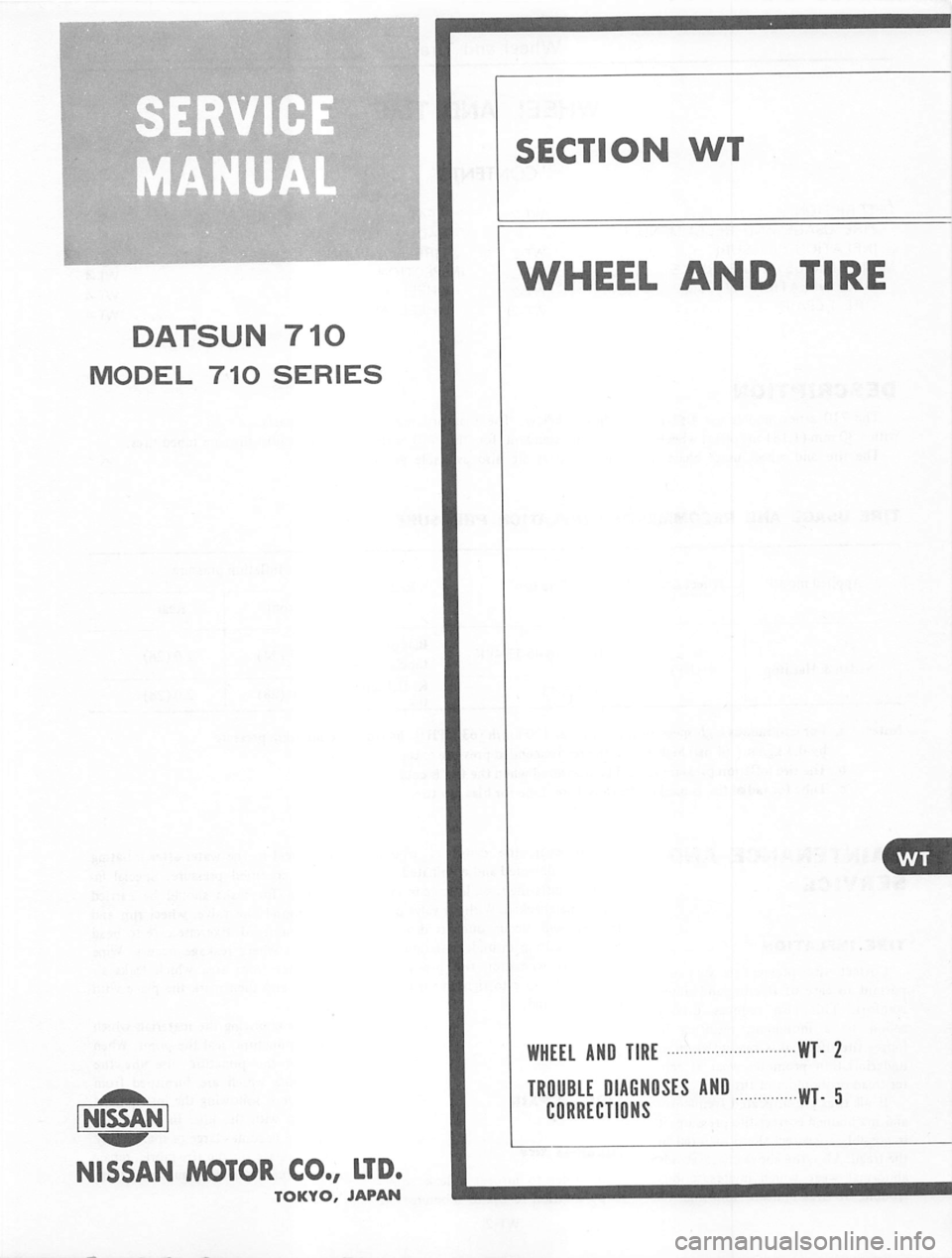 DATSUN 710 1974  Service Manual 