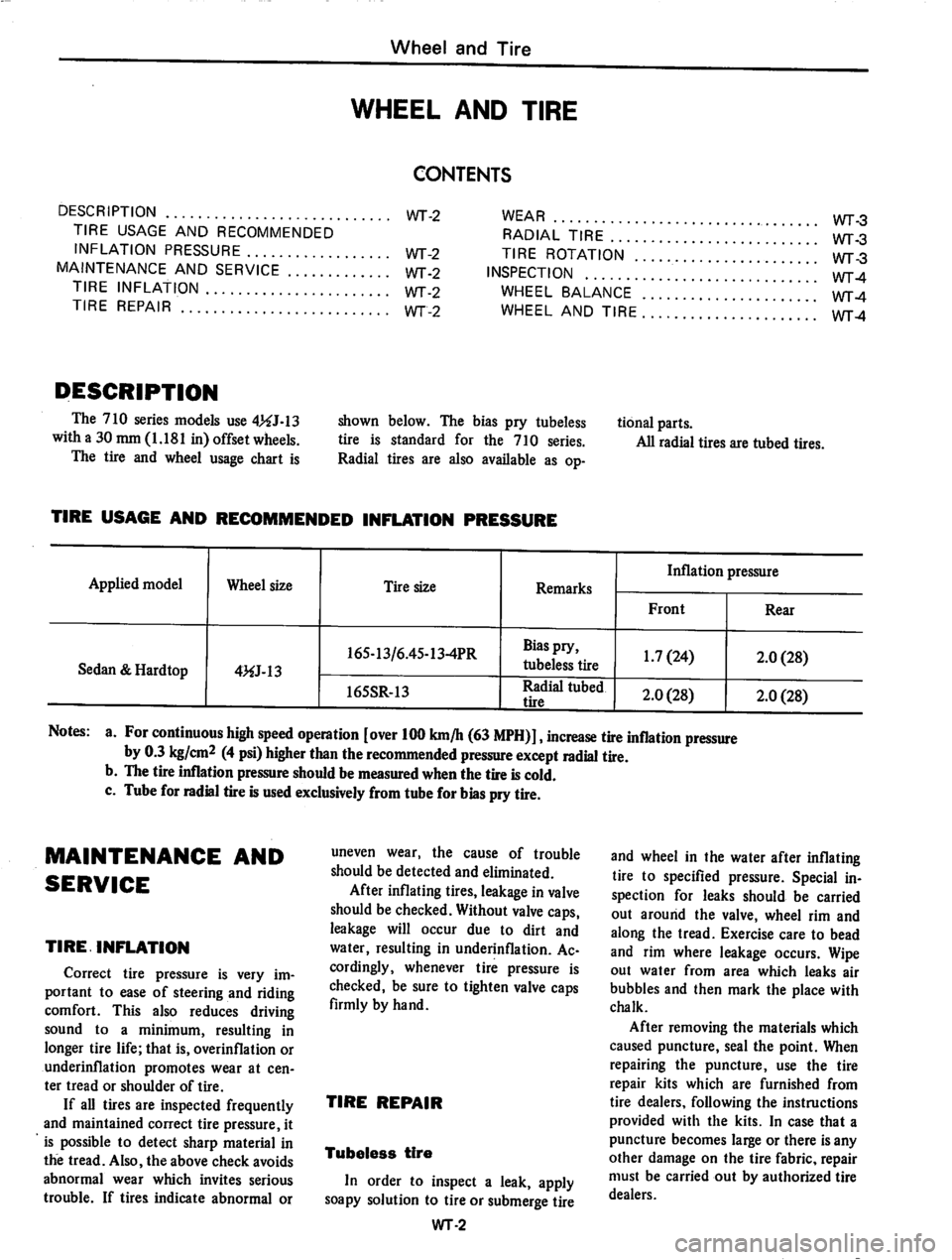 DATSUN 710 1974  Service Manual 