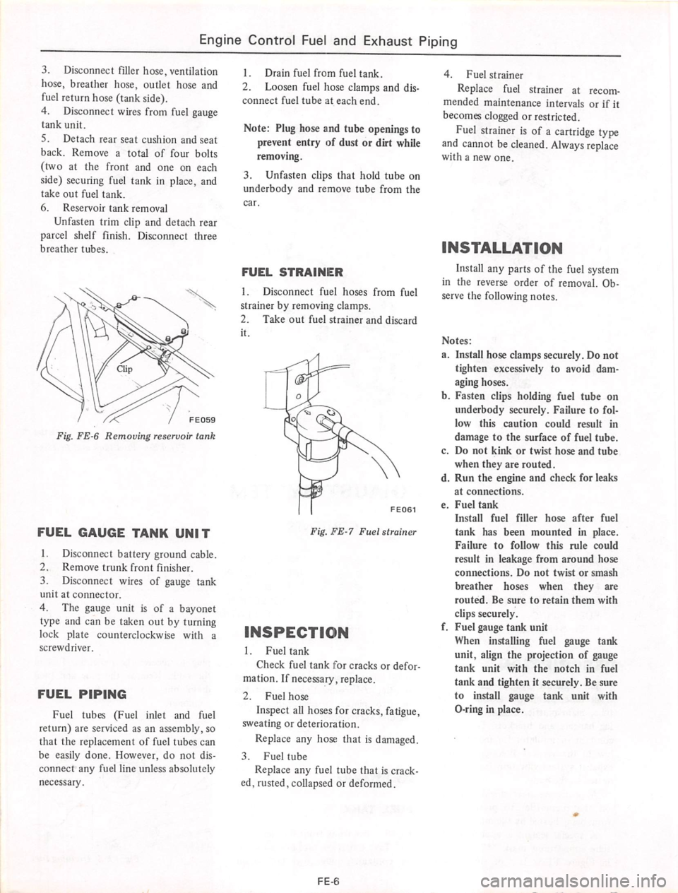 DATSUN 710 1974  Service Manual 