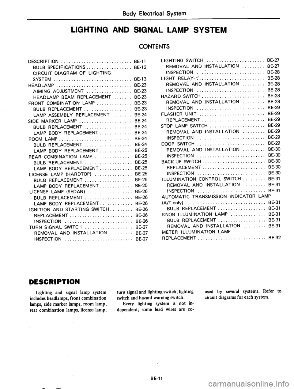 DATSUN 710 1974  Service Manual 