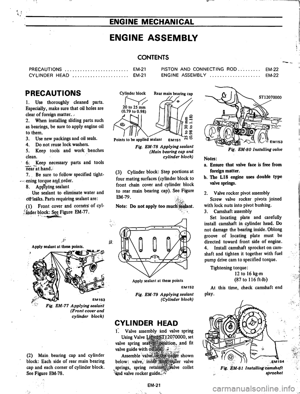 DATSUN 710 1974  Service Manual 