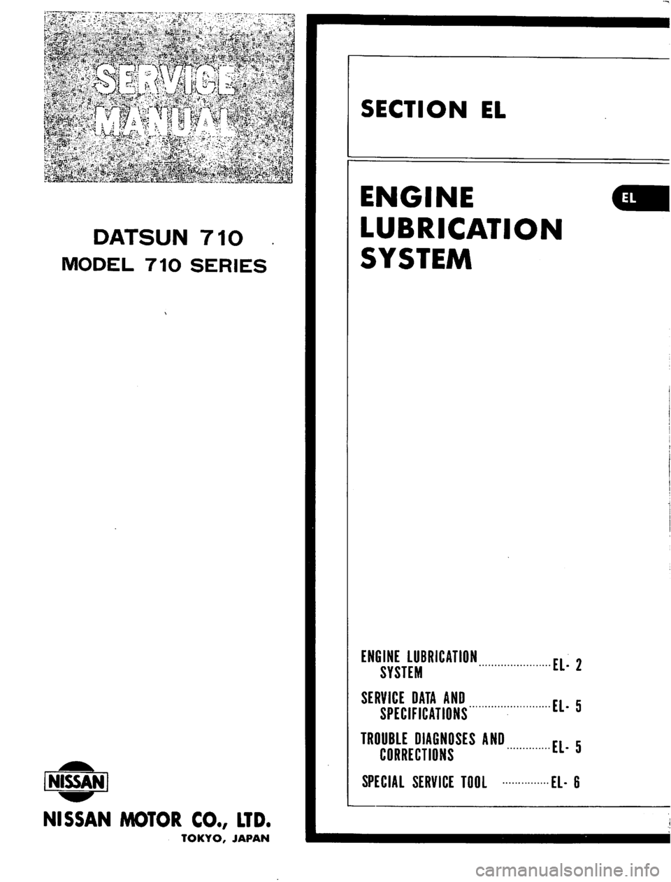 DATSUN 710 1974  Service Manual 