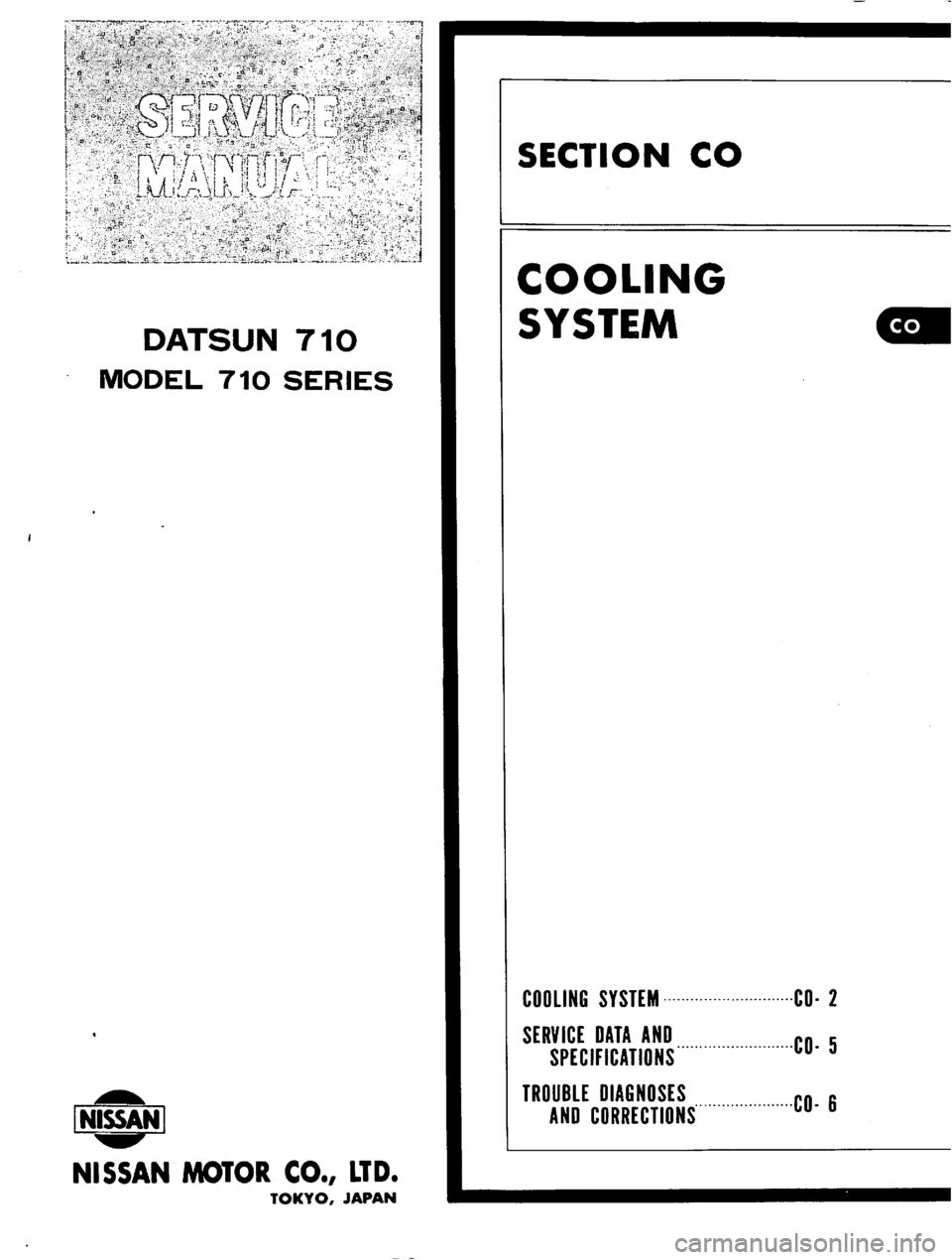 DATSUN 710 1974  Service Manual 