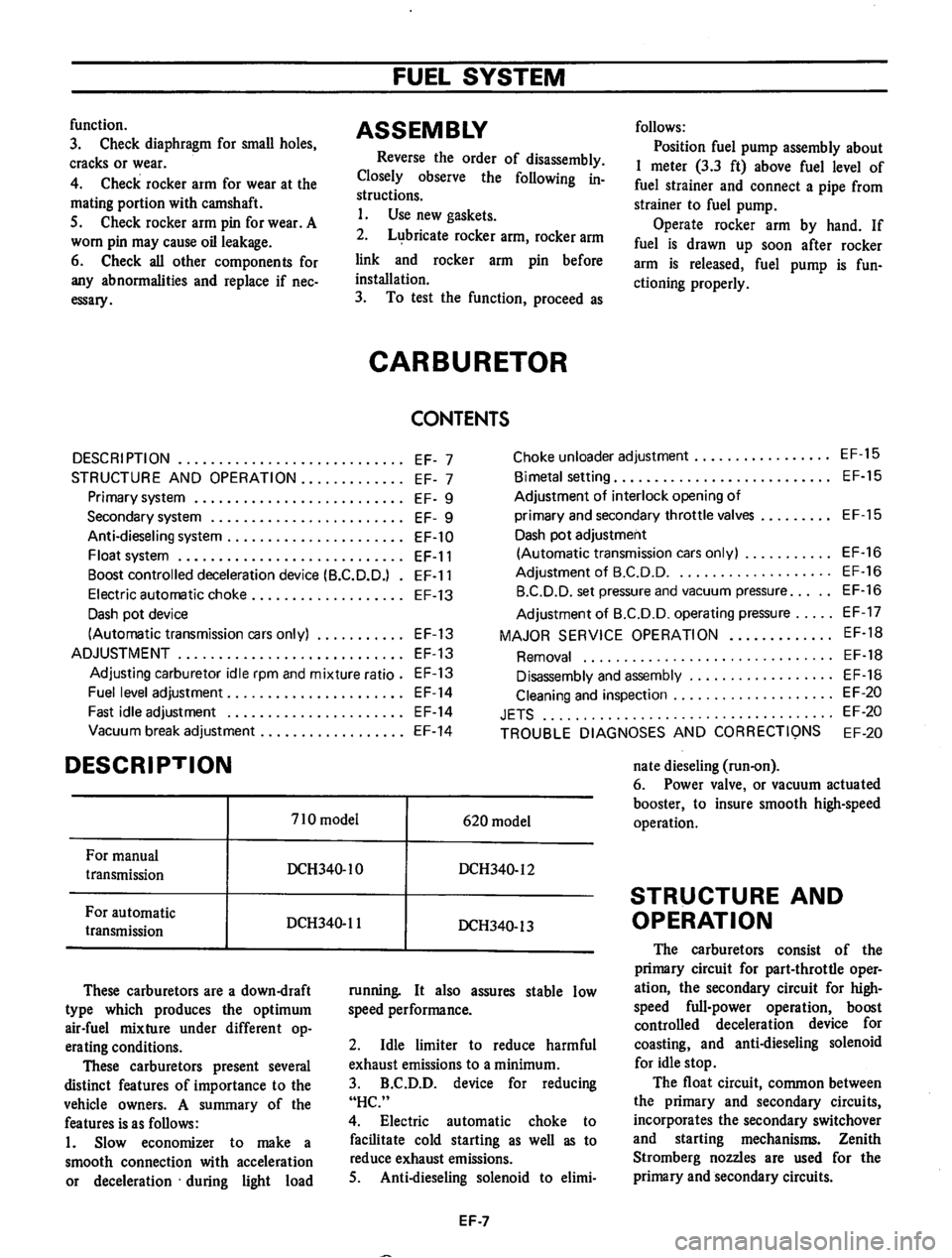 DATSUN 710 1974  Service Manual 