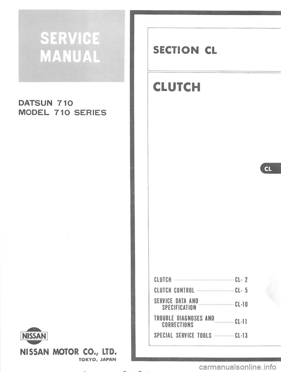 DATSUN 710 1975  Service Manual 