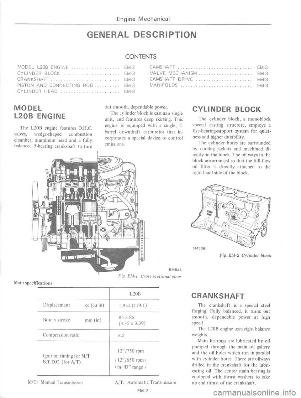DATSUN 710 1975  Service Manual 