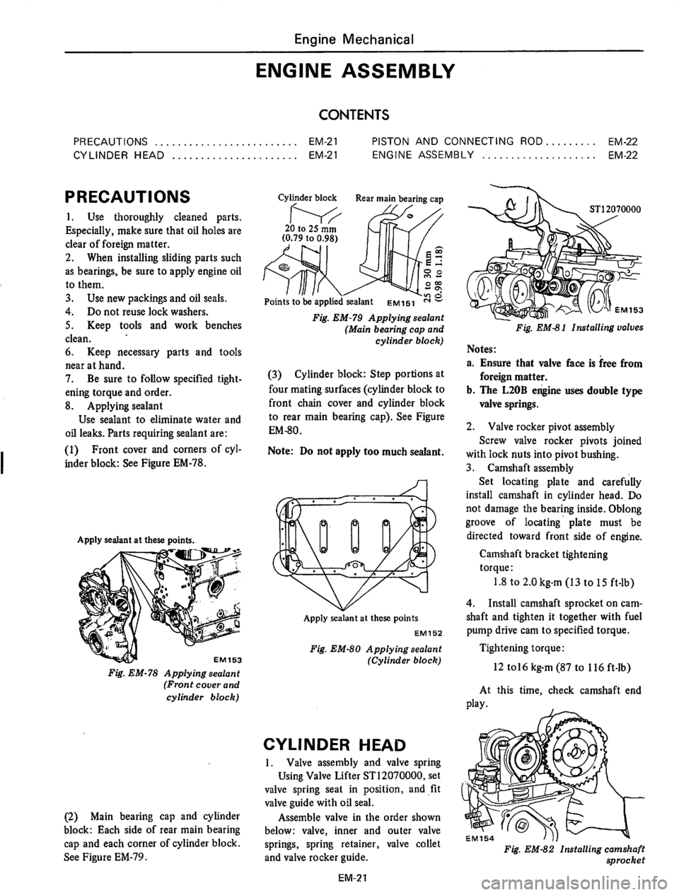 DATSUN 710 1975  Service Manual 