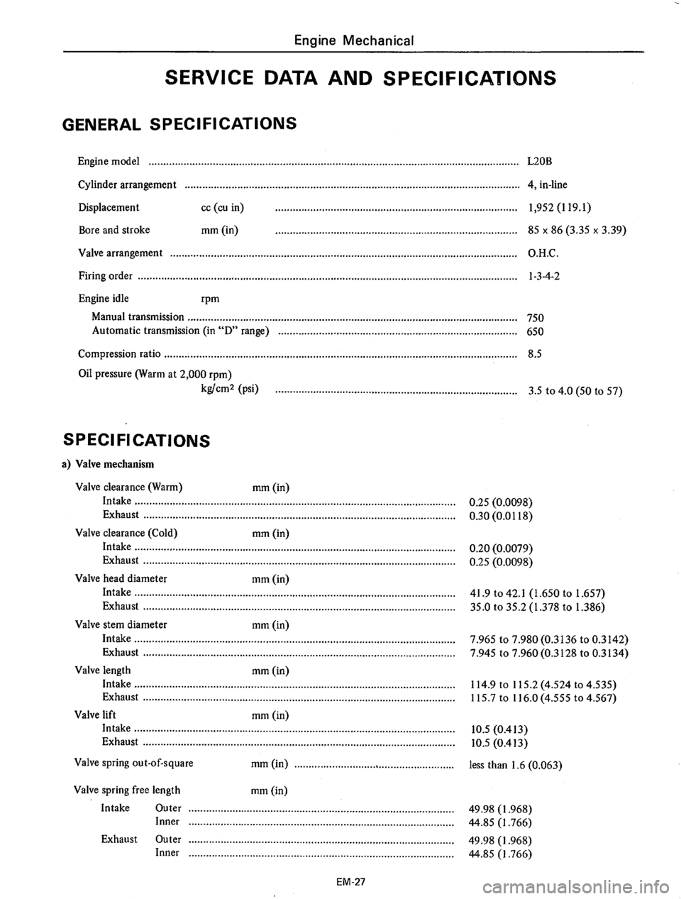 DATSUN 710 1975  Service Manual 