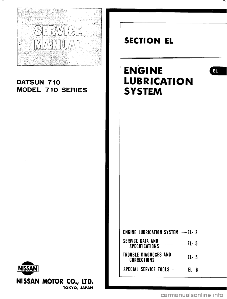 DATSUN 710 1975  Service Manual 